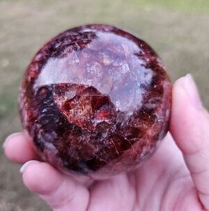 fire quartz sphere 2.7 in